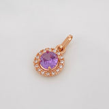 Dije Halo Redondo 1.7 g / 3/4 in Oro Rosa 18K