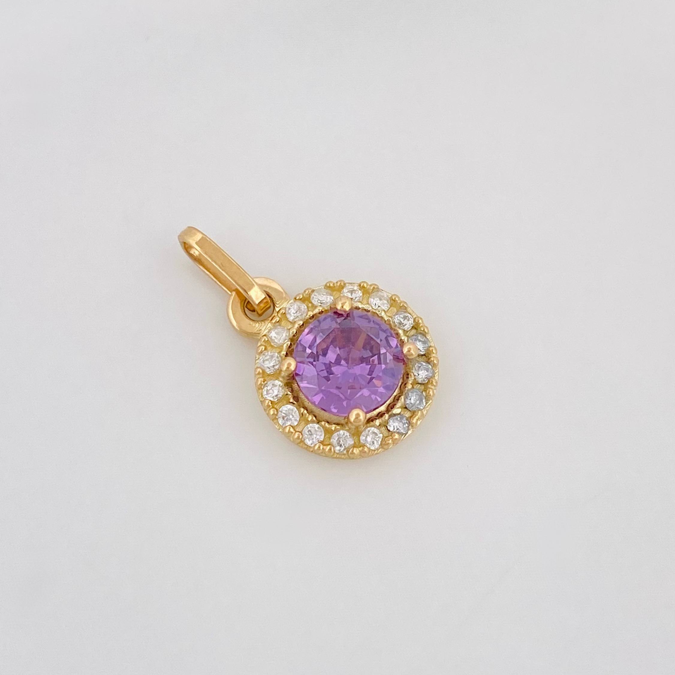 Dije Halo 1.8 g / 3/4 in Oro Amarillo 18K