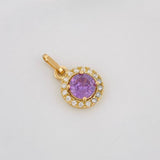 Dije Halo Redondo 1.7 g / 3/4 in Oro Amarillo 18K