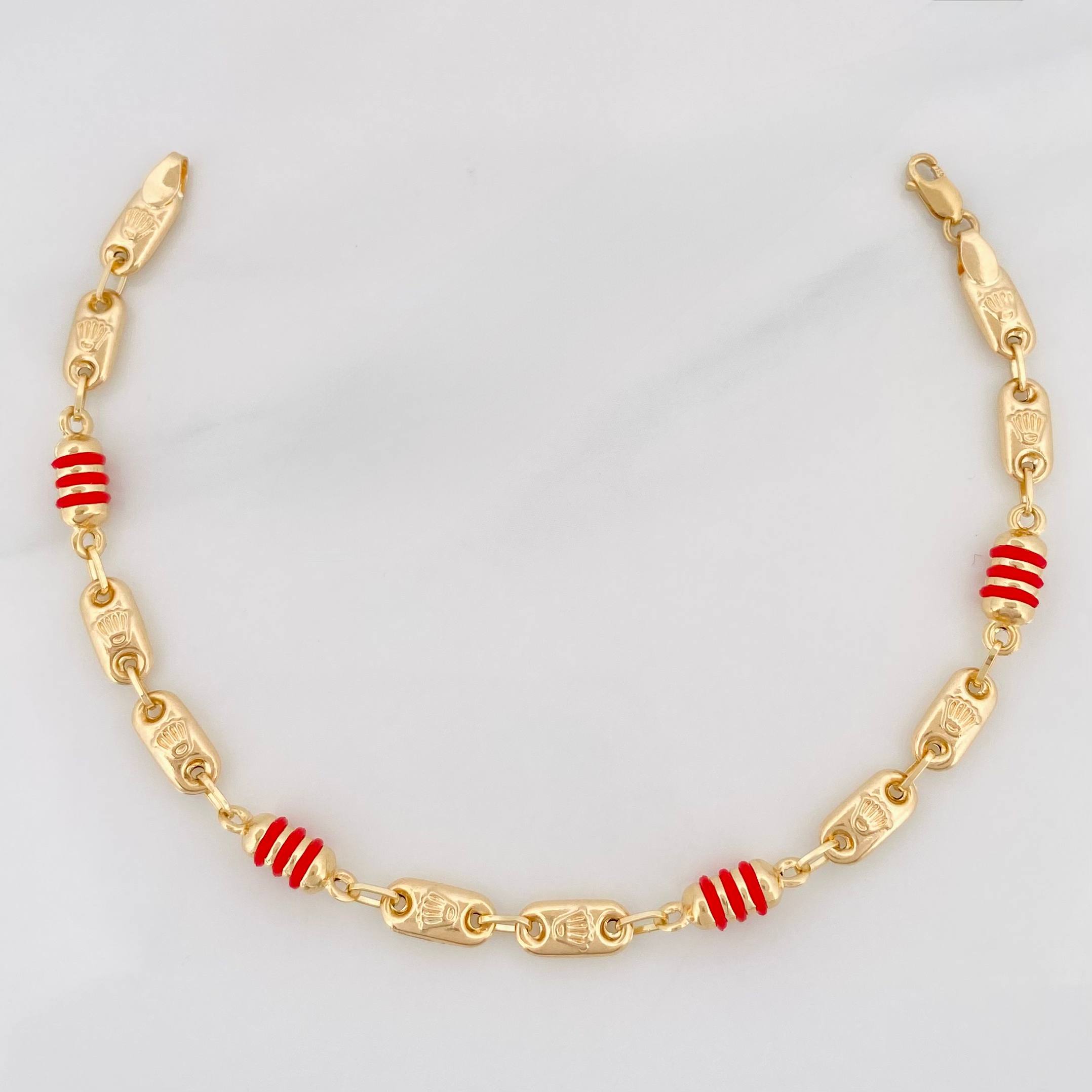 Pulso Rustico Corona 3.35 g / 7 in / 4 mm Oro Amarillo 18K