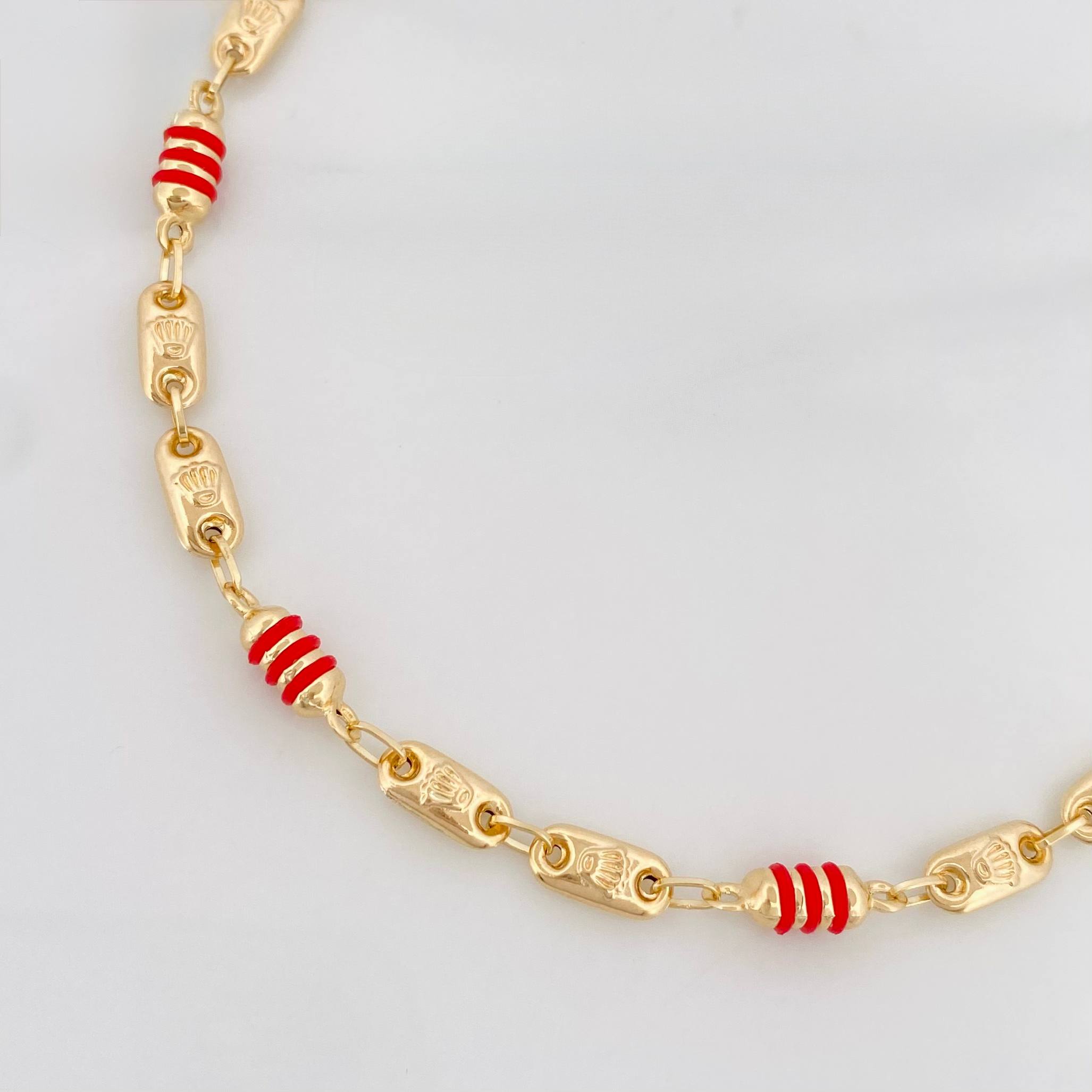 Pulso Rustico Corona 3.35 g / 7 in / 4 mm Oro Amarillo 18K