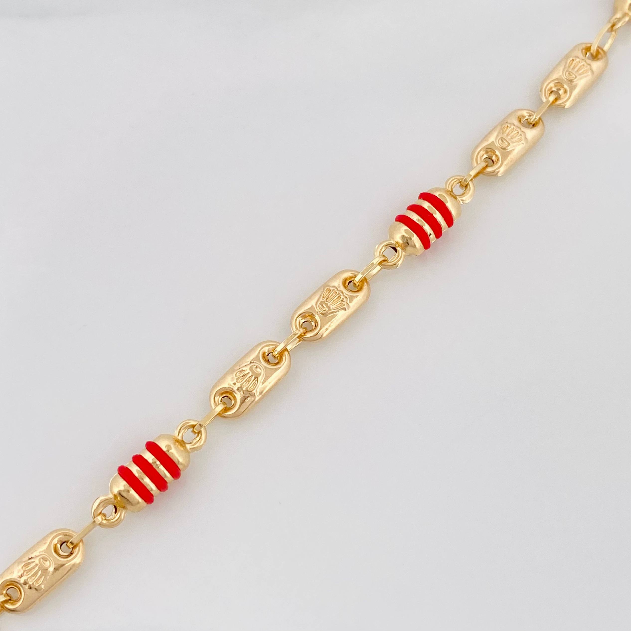 Pulso Rustico Corona 3.35 g / 7 in / 4 mm Oro Amarillo 18K