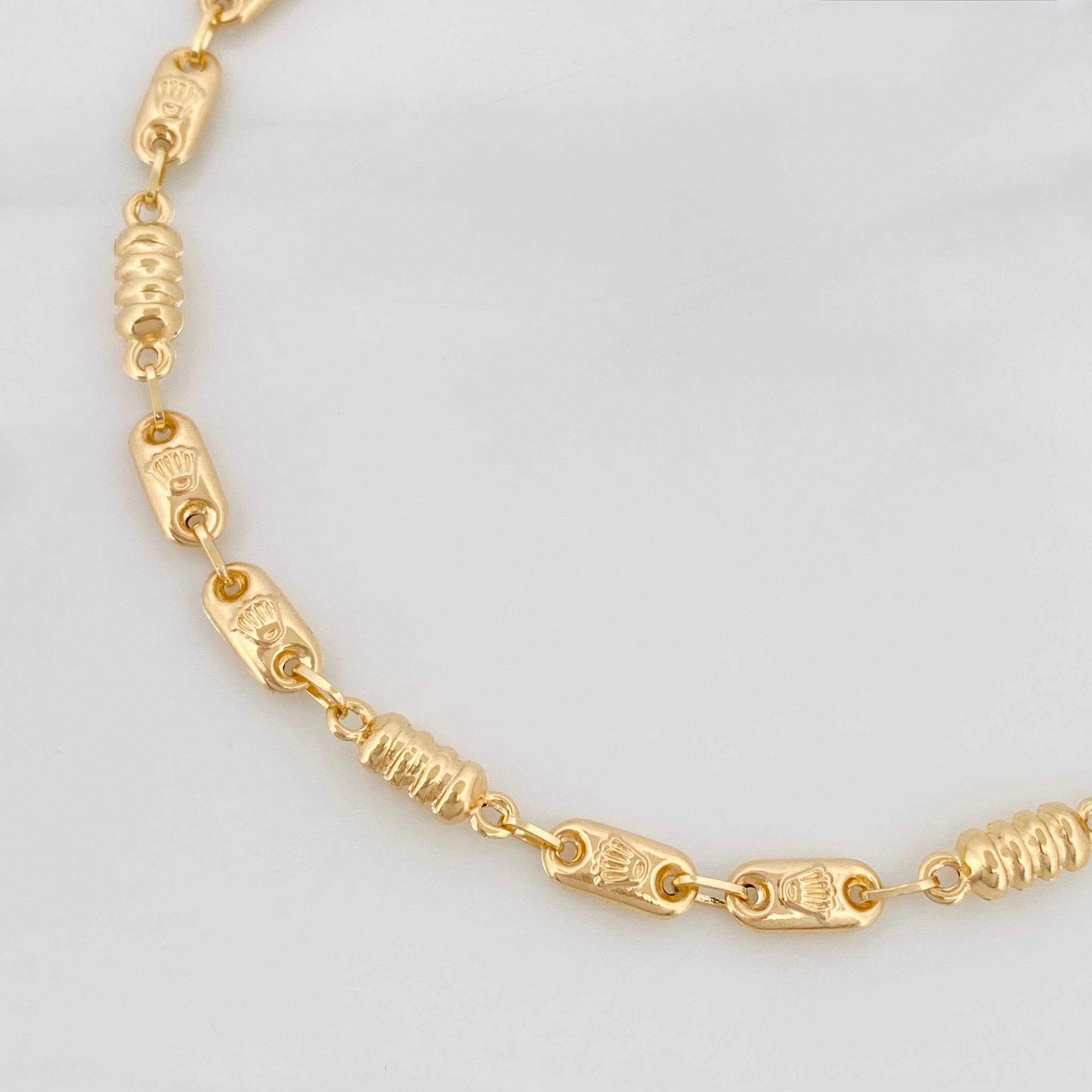 Pulso Rustico Corona 3.8 g / 7 in / 4.15 mm Oro Amarillo 18K