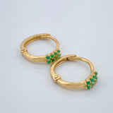 Candongas Doble Carril 1.55gr / 1/2 in / Oro Amarillo 18K %