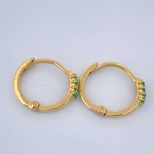 Candongas Doble Carril 1.55gr / 1/2 in / Oro Amarillo 18K %