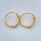 Candongas Cruz 2.25gr / 1/2 in / Oro Amarillo 18K %