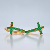 Candongas Cruz 2.25gr / 1/2 in / Oro Amarillo 18K %