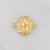 Charm Miraculous Virgin 0.55g / 1/2 in 18K Yellow Gold