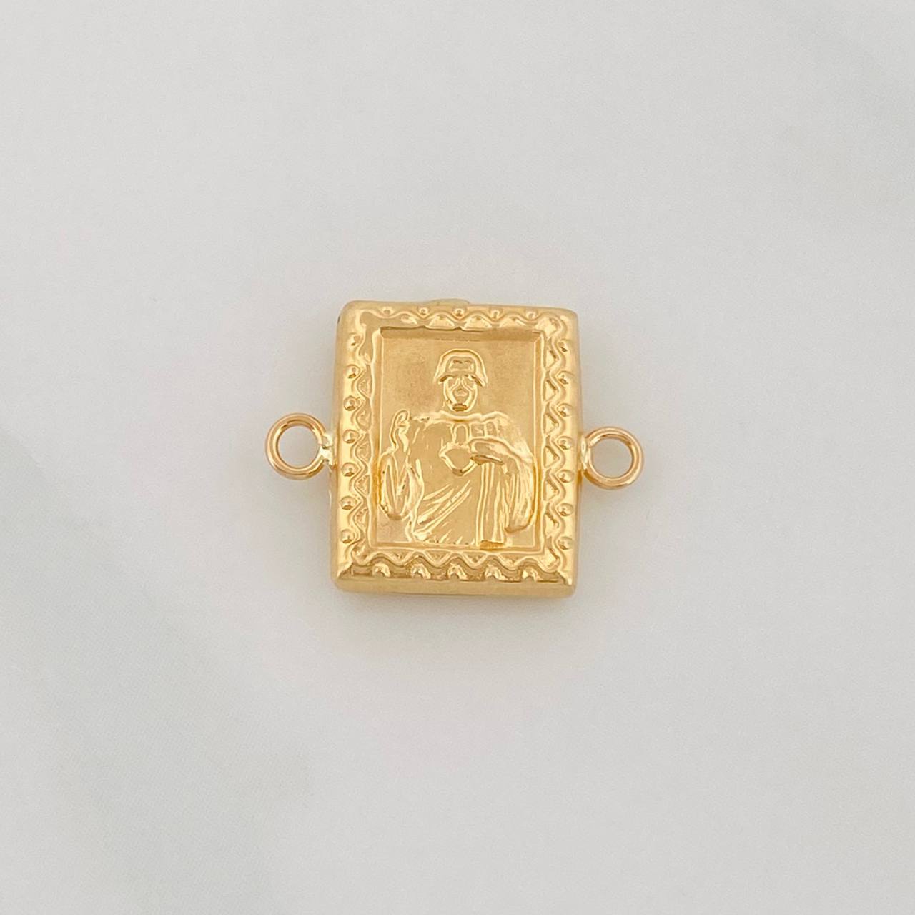 Charm Sacred Heart of Jesus 0.7g / 3/4 in Yellow Gold 18K