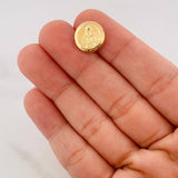 Charm Miraculous Virgin 0.55g / 1/2 in 18K Yellow Gold