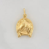 Pendant Horse Shoe 0.6g / 3/4 in Yellow Gold 18K
