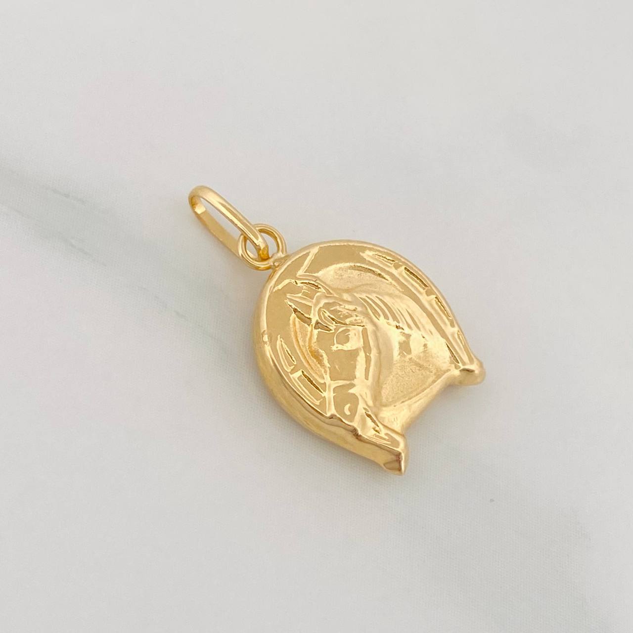 Pendant Horse Shoe 0.6g / 3/4 in Yellow Gold 18K