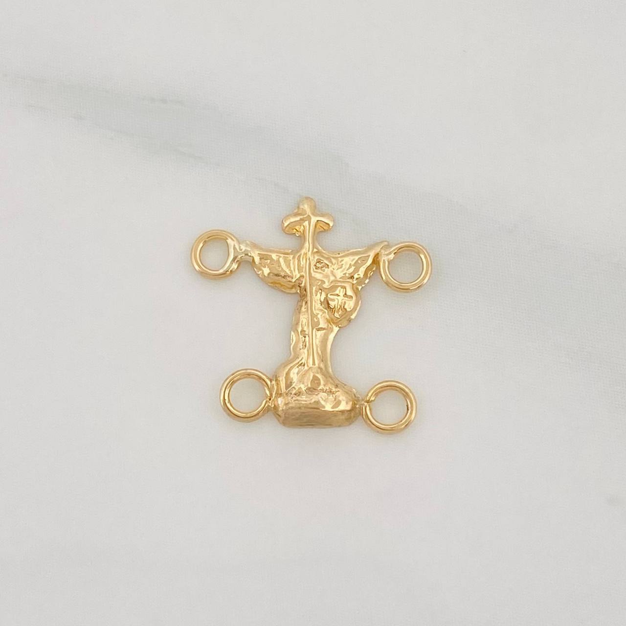 Saint Michael Archangel Charm 0.35g / 1/2 in Yellow Gold 18K