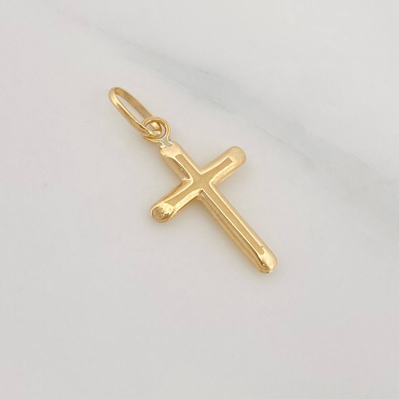 Cross Pendant 0.35g / 3/4 in Yellow Gold 18K