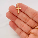 Cross Pendant 0.35g / 3/4 in Yellow Gold 18K
