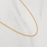 Cadena Mini Cubana 1.95g / 24 in / 1.4mm Oro Amarillo 18K