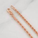 Pulso Lazo 1.55g / 7 1/2 in / 1.2mm Oro Rosa 18K