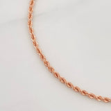 Pulso Lazo 1.55g / 7 1/2 in / 1.2mm Oro Rosa 18K