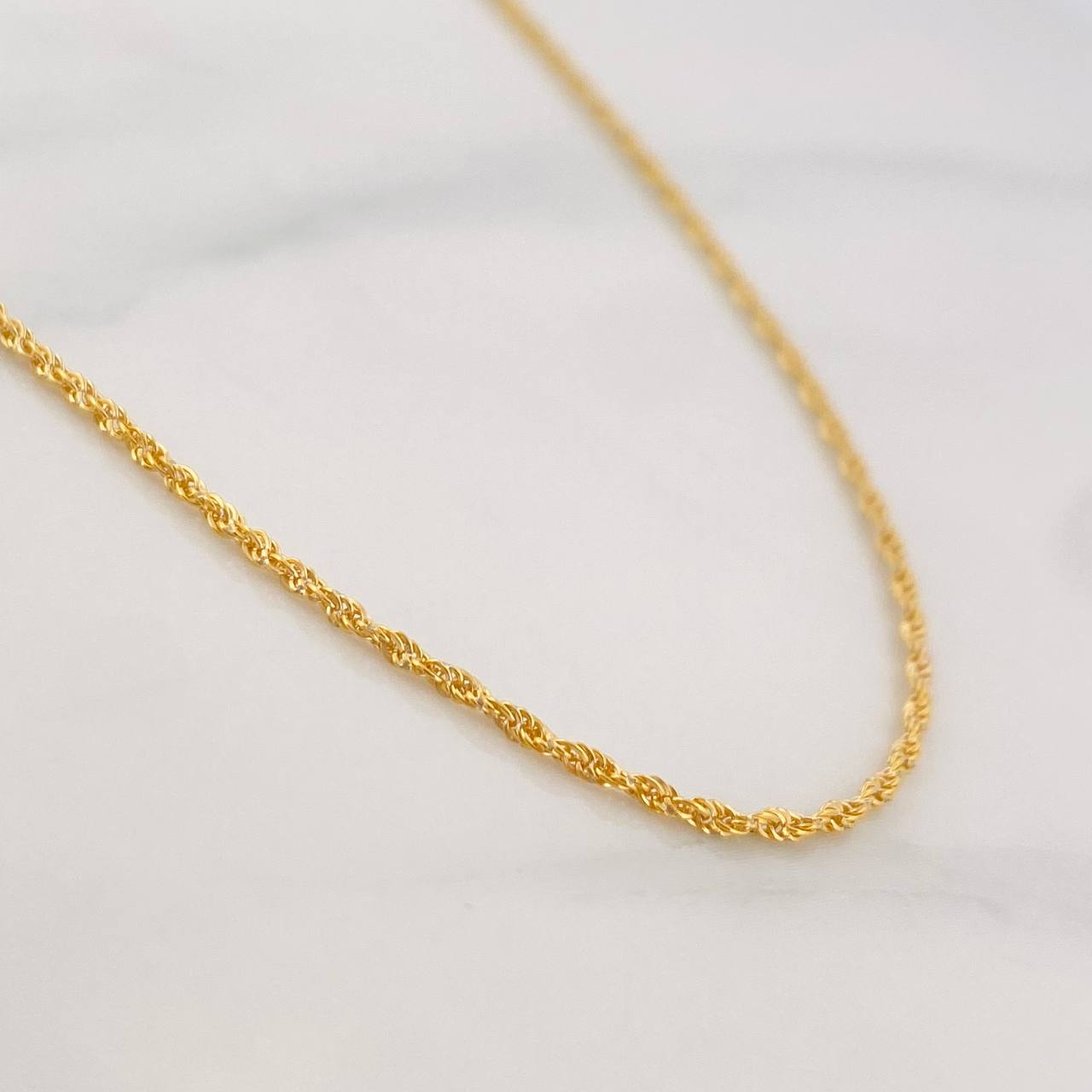 Cadena Lazo 1.1g / 24 in / 1.15mm Oro Amarillo 18K