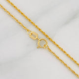Cadena Lazo 1.1g / 24 in / 1.15mm Oro Amarillo 18K