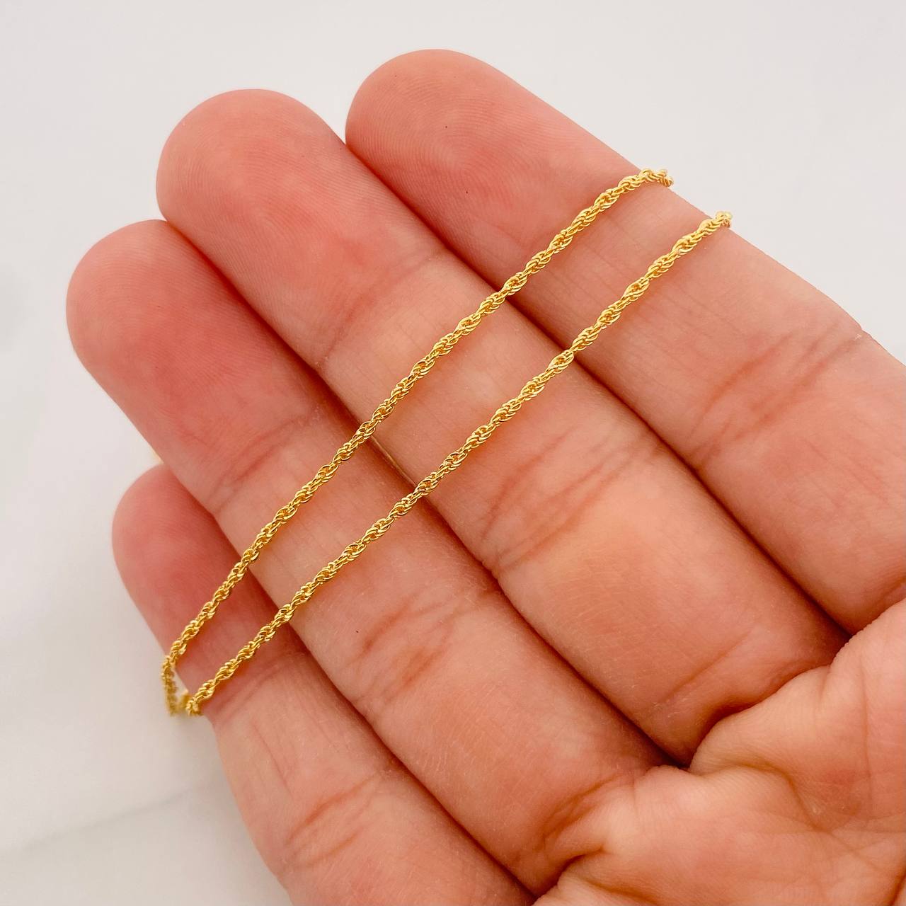 Cadena Lazo 1.1g / 24 in / 1.15mm Oro Amarillo 18K