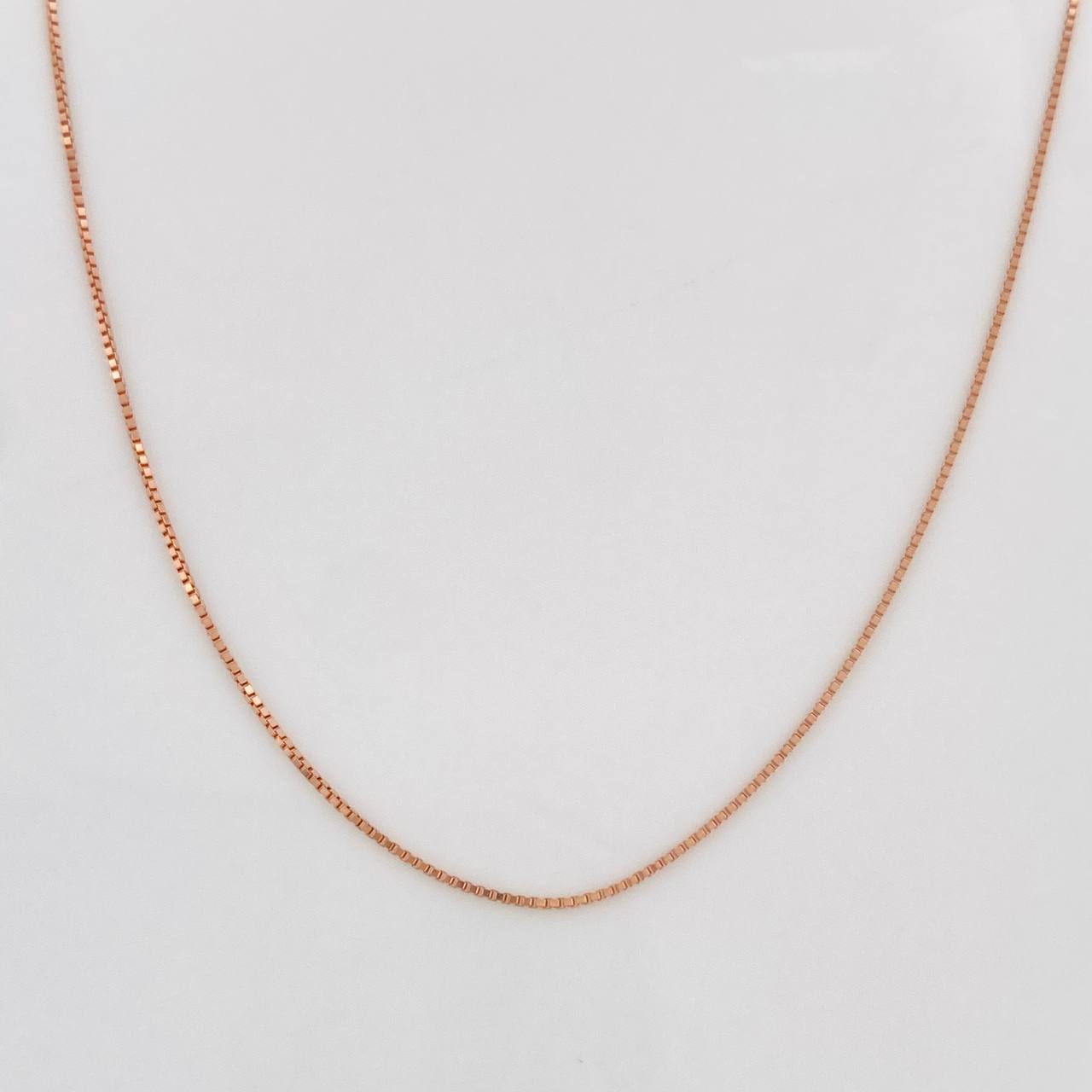 Cadena Veneciana 1.05g / 20 in / 1.35mm Oro Rosa 18K