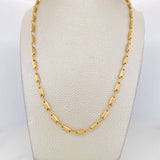 Rustic Cylinder Chain 14.65g / 26 in / 3.95mm Yellow Gold 18K