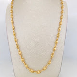 Cadena Rustica Burbuja 14.85g / 24 in / 4.6mm Oro Amarillo 18K