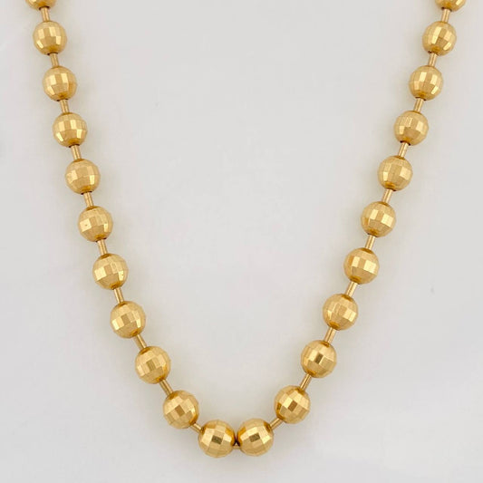 Diamond Cut Military Chain 24.65g / 28 in / 4mm Yellow Gold 18K
