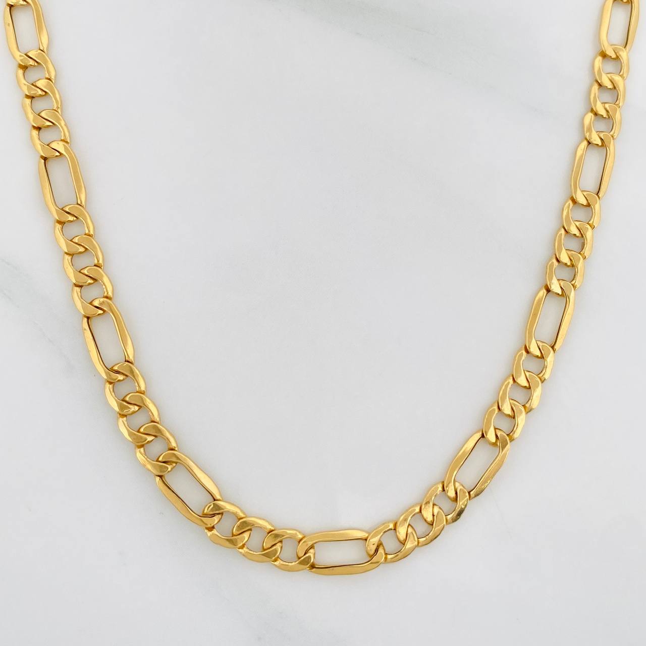 Figaro Chain 10.35g / 24 in / 4.92mm Yellow Gold 18K