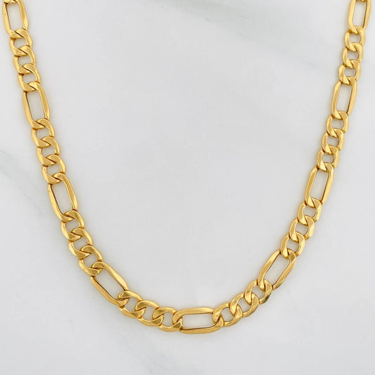 Figaro Chain 10.35g / 24 in / 4.92mm Yellow Gold 18K