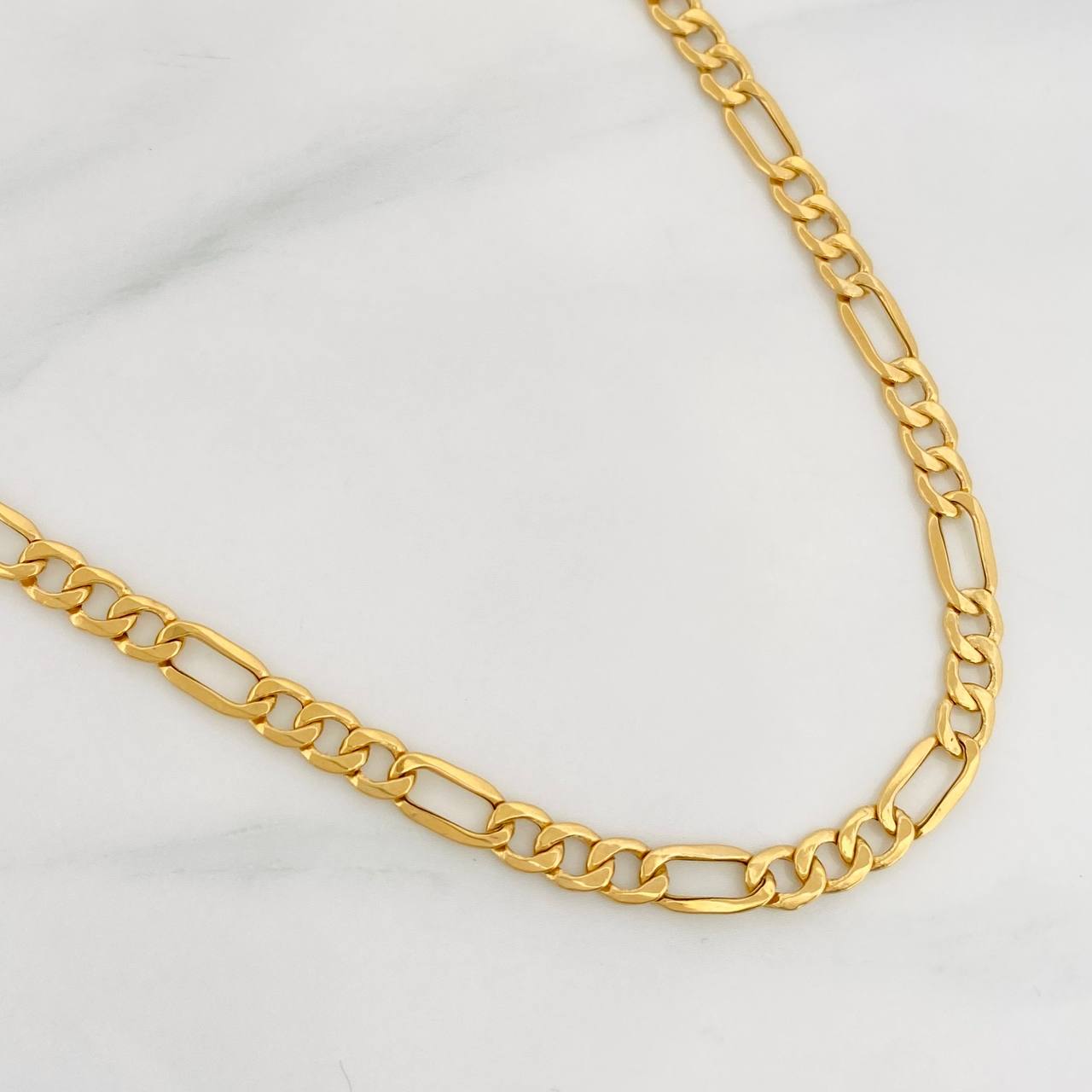 Figaro Chain 10.35g / 24 in / 4.92mm Yellow Gold 18K