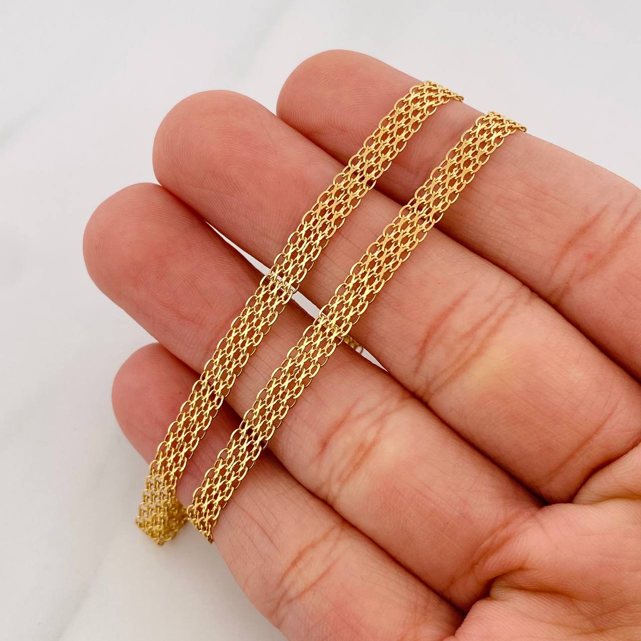 Cadena China 8.5g / 24 in / 4.31mm Oro Amarillo 18K