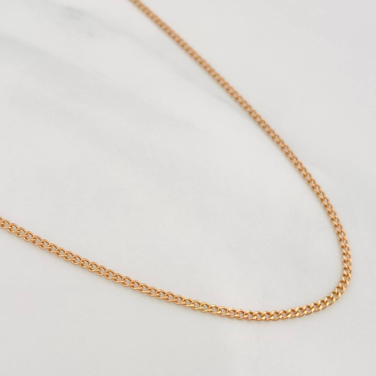 Cadena Aro Seguido 1.45g / 24 in / 1.17mm Oro Rosa 18K
