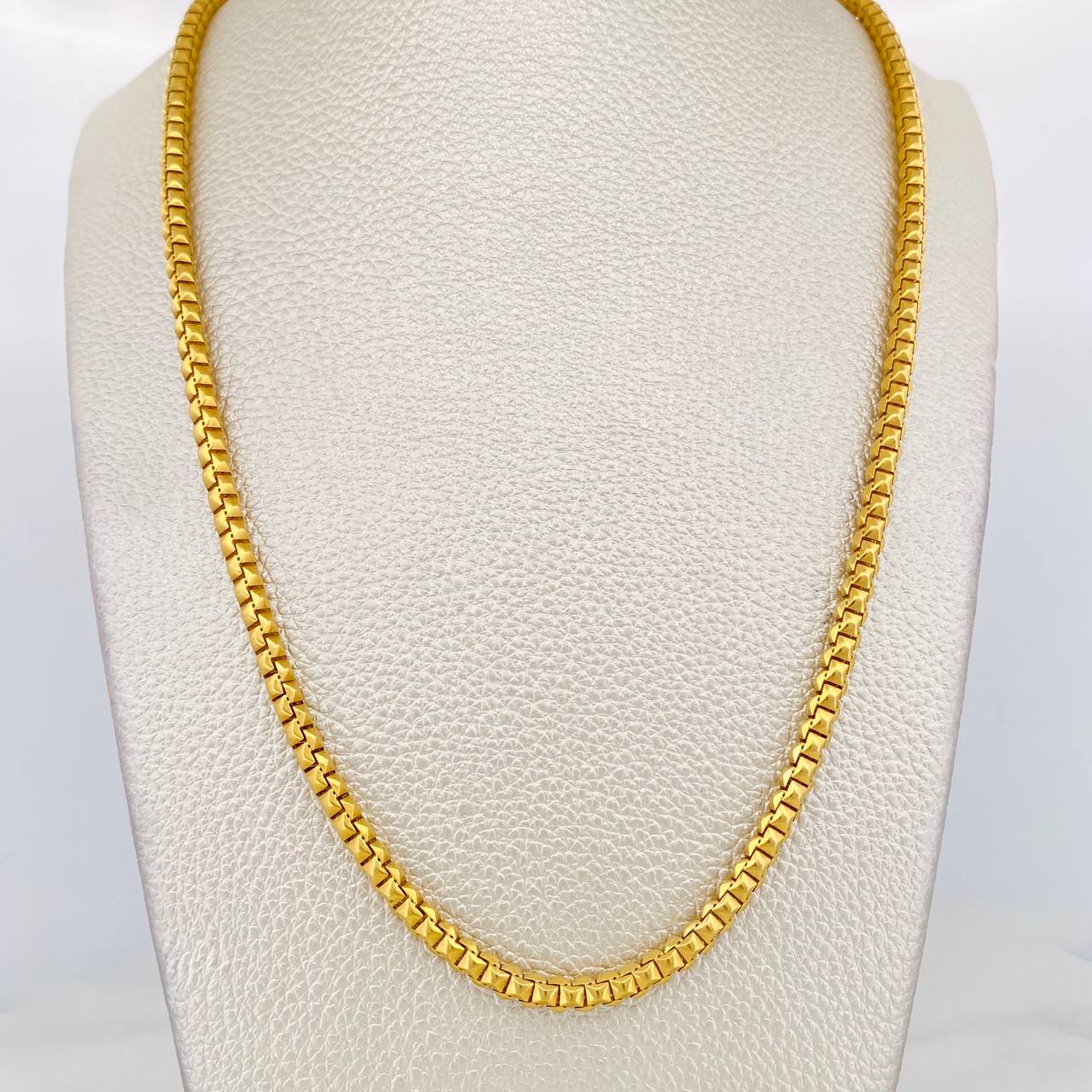 Venetian Chain Infinito 21.15g / 26 in / 3mm Two Yellow White Golds 18K