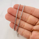 Venetian Chain 20.65g / 28 in / 2.2mm White Gold 18K
