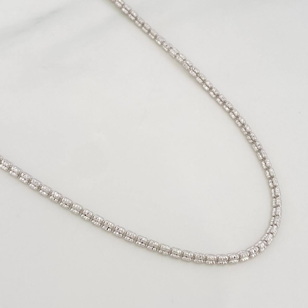 Cadena Ice 12.4g / 24 in / 2.52mm Oro Blanco 18K