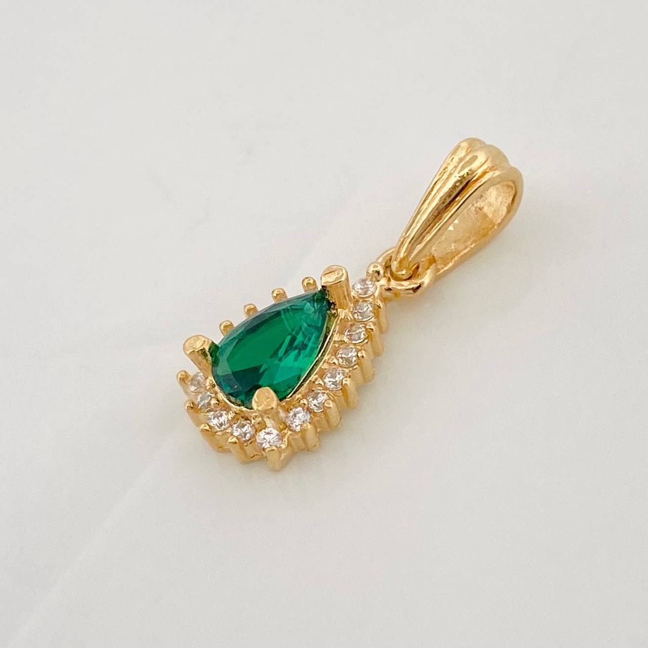 Dije Halo Gota 1.1g / 1/2 in Oro Amarillo 18K