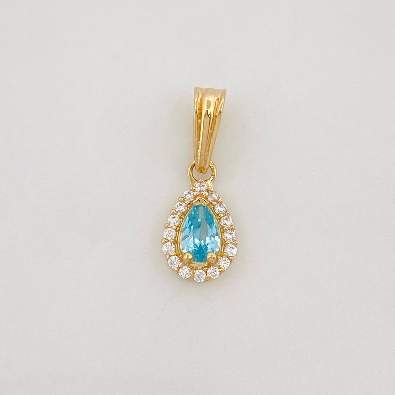 Dije Halo Gota 0.7g / 1/2 in Oro Amarillo 18K