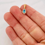 Dije Halo Gota 0.7g / 1/2 in Oro Amarillo 18K