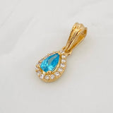 Dije Halo Gota 0.7g / 1/2 in Oro Amarillo 18K