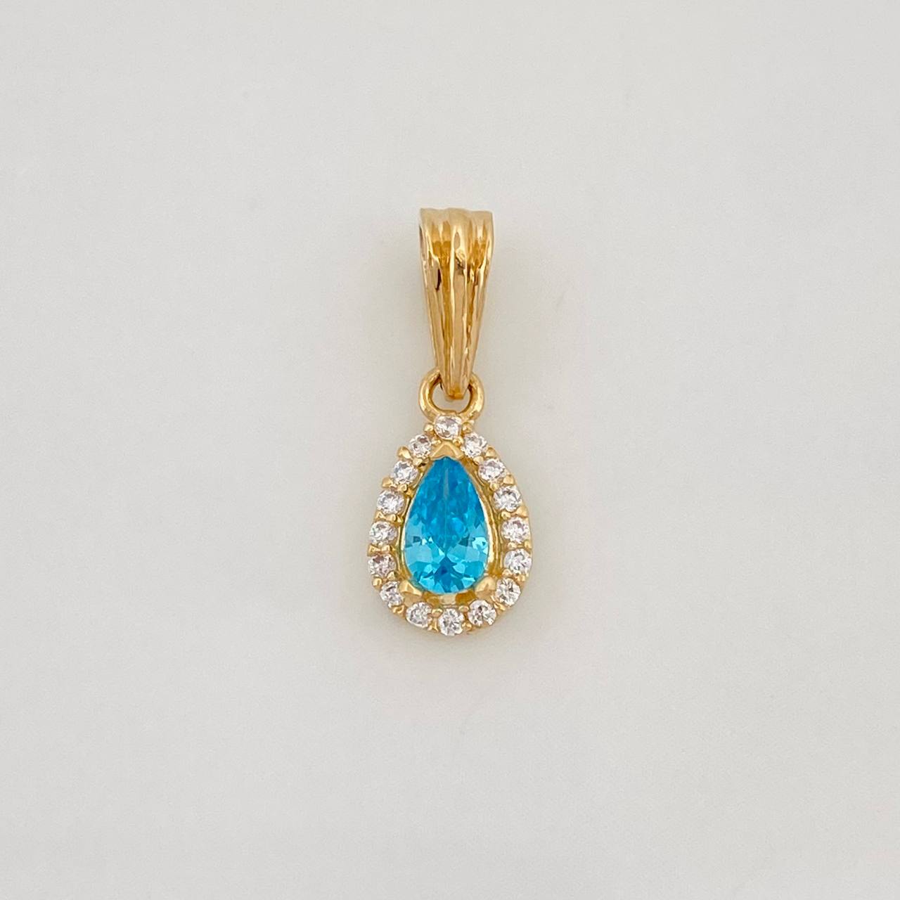 Dije Halo Gota 0.7g / 1/2 in Oro Amarillo 18K