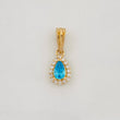 Dije Halo Gota 0.7g / 1/2 in Oro Amarillo 18K