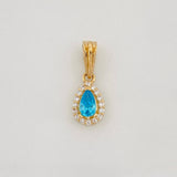 Dije Halo Gota 0.7g / 1/2 in Oro Amarillo 18K