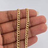 Cadena Cubana 7.35gr / 24 in / 4.03mm Oro Amarillo +1 18K %