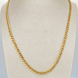 Cadena Cubana 7.35gr / 24 in / 4.03mm Oro Amarillo +1 18K %