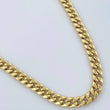 Cadena Cubana 9.9gr / 24 1/4 in / 4.4mm Oro Amarillo +1 14K Italy &