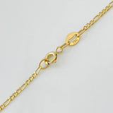 Cadena Figaro 1.2g / 18 in / 1.6mm Oro Amarillo 18K