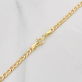 Cadena Cubana 4g / 24 in / 3.1mm Oro Amarillo 18K