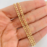 Cadena Cubana 7.35g / 24 in / 3.4mm Oro Amarillo 18K